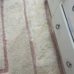 Before and After Comparison of a Cleaned Carpet
